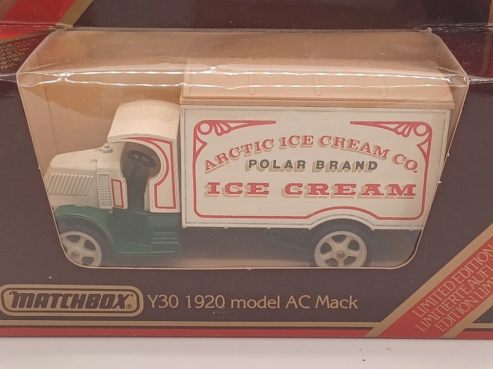 1920 MODEL AC MACK ICE CREAM MATCHBOX MODELS OF YESTERYEAR Y30 MACAU OVP BOX - Bild 2 von 4