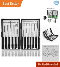 11PCS Small Precision Screwdriver Set,  Mini Screw Driver Set Kit, 6 D...
