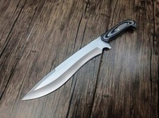 18 Inches Bowie Knife With Micarta handel come with pure leather sheath