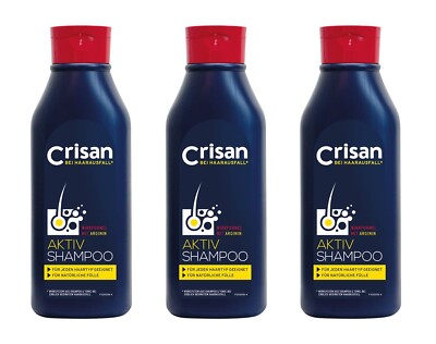 3x CRISAN Aktiv Shampoo bei Haarausfall , 3x250ml EAN5000468001880