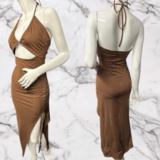 BNWOT Chocolate Cut Out Bodycon Dress Size M ( Uk 10) 