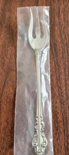 SPANISH BAROQUE REED AND BARTON STERLING SILVER COCKTAIL/SEAFOOD FORK 5 1/2 in.