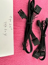 2 Pcs Corsair Type 3 or TXM / HX series 6 Pin Molex Power Supply Modular Cables