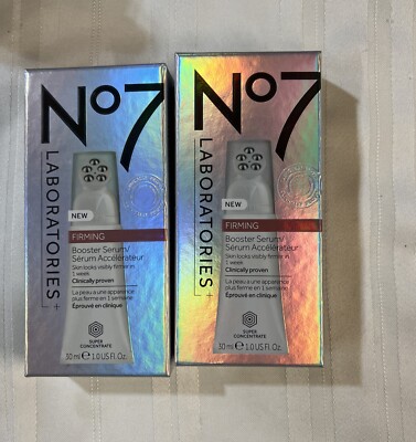 Lot Of 2 No7 Laboratories Firming Booster Serum 30 mL 1.0 fl oz