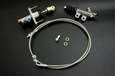 NEW Master Slave Cylinder Clutch Line For 92-00 Honda Civic/ Acura 94-01 SILVER