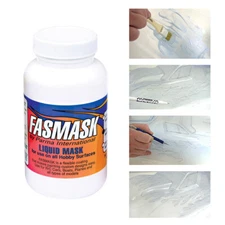 FASMASK 8 Oz Liquid Paint Mask #40282 - Clear Slot Car & RC Truck Bodies PARMA