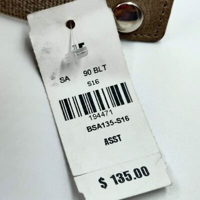 Streets Ahead Womens New Vintage Tan Leather Elastic Raffia Wide Corset Belt OS? Streets Ahead Womens New Vintage Tan Leather Elastic Raffia  main image 4