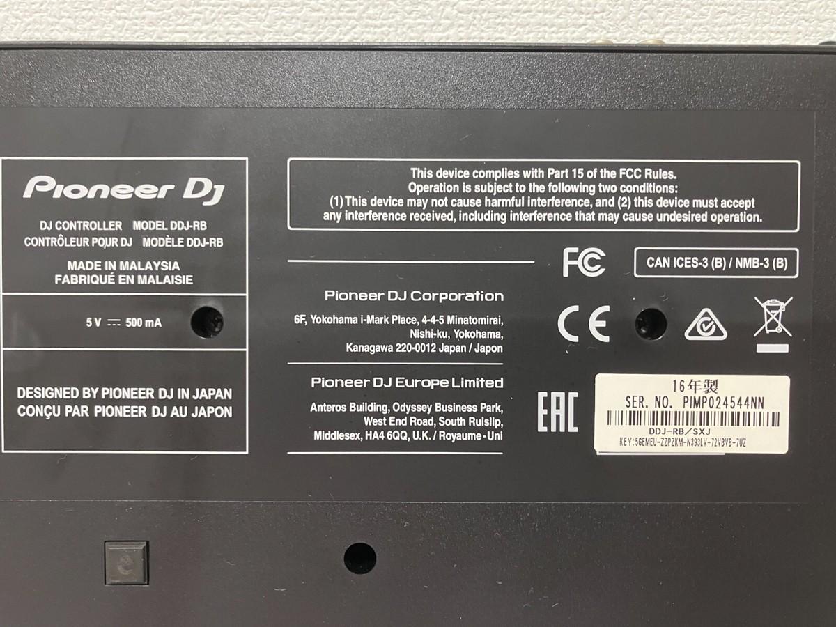 Pioneer DDJ-RB Portable 2-Channel Controller for Rekordbox DJ