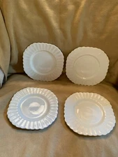 J.&G. CLASSIC WHITE 7" SET OF 4 PLATES