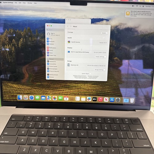 MacBook Pro A2485 16 Zoll M1 Pro 16GB Ram 1TB Speicher - Bild 5 von 8