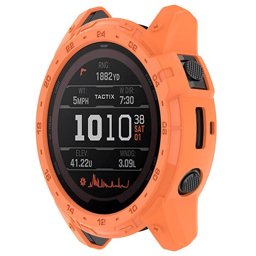 Case Cover For Garmin Tactix7 Enduro2 Rubber Half Wrap Protective TPU Protection - Picture 4 of 18
