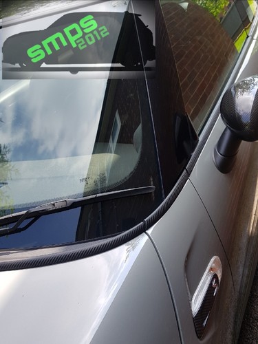 迷你f55 5 门matt 碳纤维de 铬高级腰线套件腰带线smps Ebay