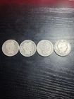 Lot Of 4 Low Mintage Silver Barber Half Dollars