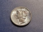 Gem BU 1943-D Mercury Dime (original toning)