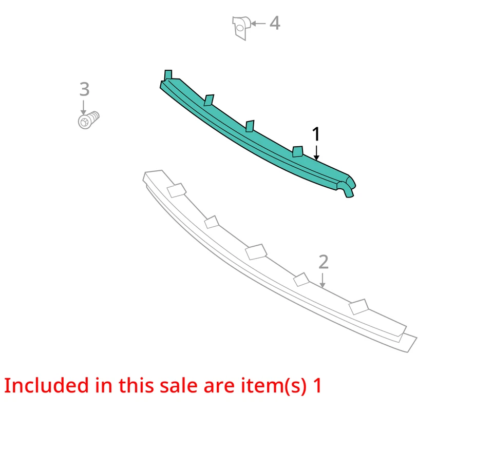 SE ADAPTA A 2000-2002 SATURN L100 L200 FASCIA FRT BPR LWR 90584227 - NUEVO OEM 90584227 Foto 3 de 4