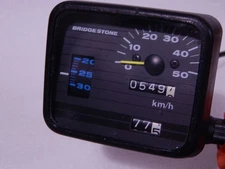 Vintage Bridgestone Bicycle Speedometer Odometer and Inclinometer Made in Japan