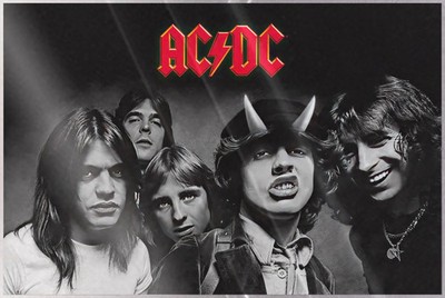 AC/DC - Music Poster (Highway To Hell - The Guys) (Size: 36'' x 24'') (LAMINATED)