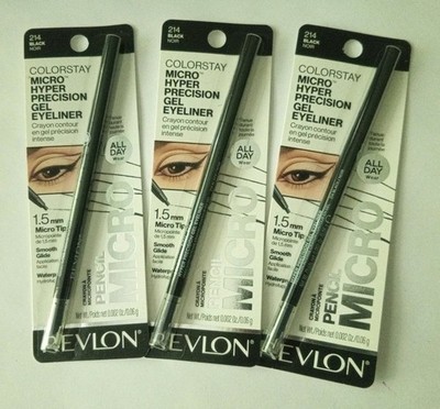 3 REVLON ColorStay Micro Hyper Precision Gel Eyeliner Waterproof# 214 Black