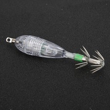 Fishing LED Lure Light Squid Shape White Light Color Bait Underwater Lure La SET