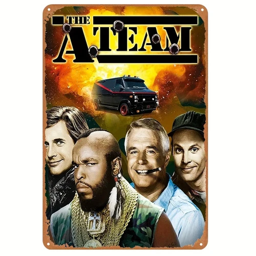 The A-Team Vintage Iron Home Office Tin Metal Signs Home Décor 8x12