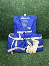 Stearns Adult Univeral Life Jacket Vest Blue/Gray Chest 30"-52" NEW