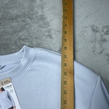 Mondetta Women's XL Activewear Sweatshirt Light Blue Tencel H1188