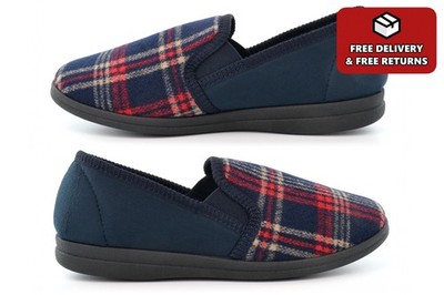 Herren Hausschuhe Größe 6 Jungen Pantoffeln Größe 13 Teppich Pantoffeln Slipper Navy