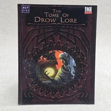 The Tome of Drow Lore Mongoose d20 Hardback Guide Book For D&D