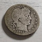 1911-P Silver Barber Quarter - Low Mintage of 3.7 Million ~ Free Shipping!