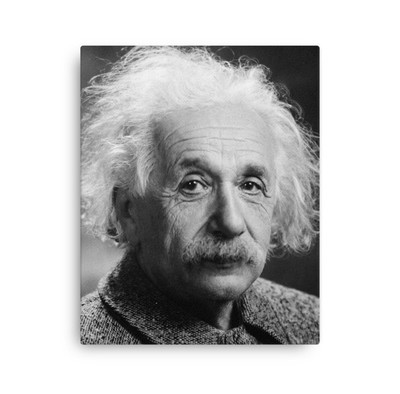 Albert Einstein Canvas Wall Art print  scientist portrait home Wall Decor