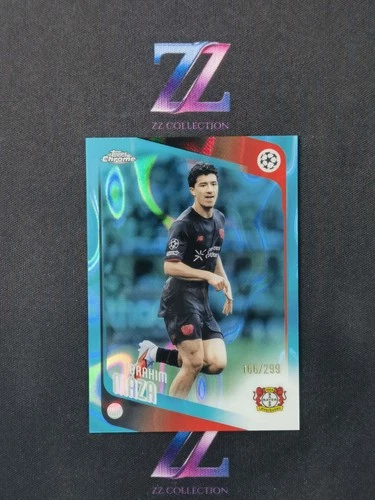 2025-26 Topps Chrome UCC Ibrahim Maza 166/299 Teal Lava Refractor -XD