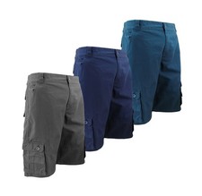 Men's Casual Multi Pockets Cotton Relaxed Fit Outdoor Army Cargo Shorts