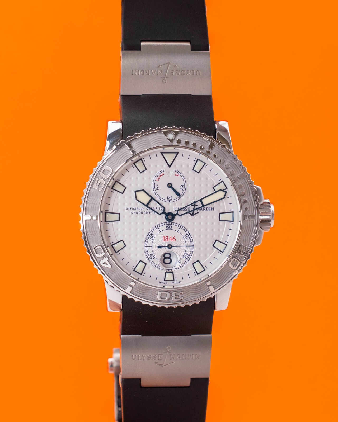 Ulysse Nardin Maxi Marine Diver 42.7mm White Dial