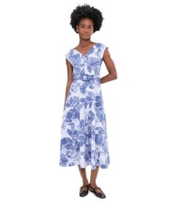 Woman's Dresses Calvin Klein Sleeveless Floral Scuba Belted Aline