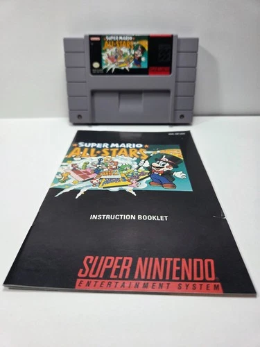 Super Mario All-Stars w/manual for SNES   Super Nintendo WORKING