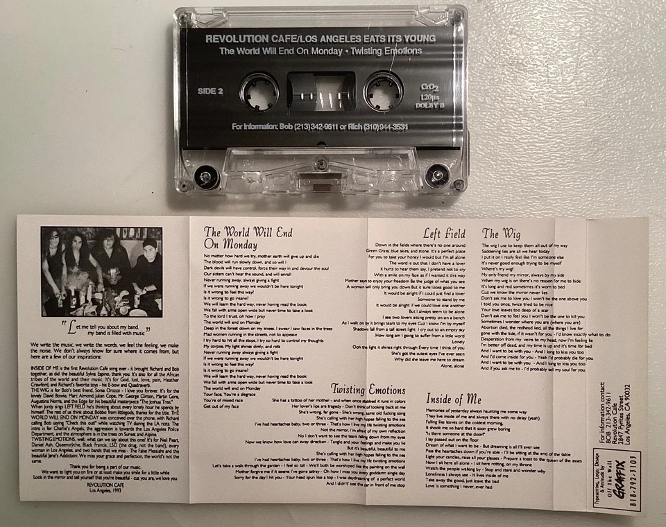 Revolution Cafe - Los Angeles Eats Its Young (Cassette, 1993) Alt Rock UNKNOWN Foto 3 de 3