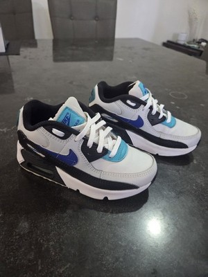Nike Air Max 90 Size 13c Black/Hyper Blue/Photon Dust CD6864-003 Youth