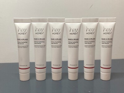 6x HEY HONEY Make A Splash! Intense Hydrating Aqua Serum 0.34 oz each