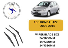 WIPER BLADES FOR HONDA JAZZ 2008-2014