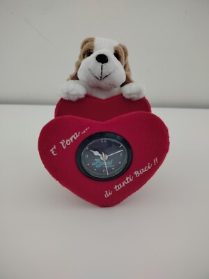 Kisses Perugina Plush Dog Watch It's Time For Many Kisses Vintage