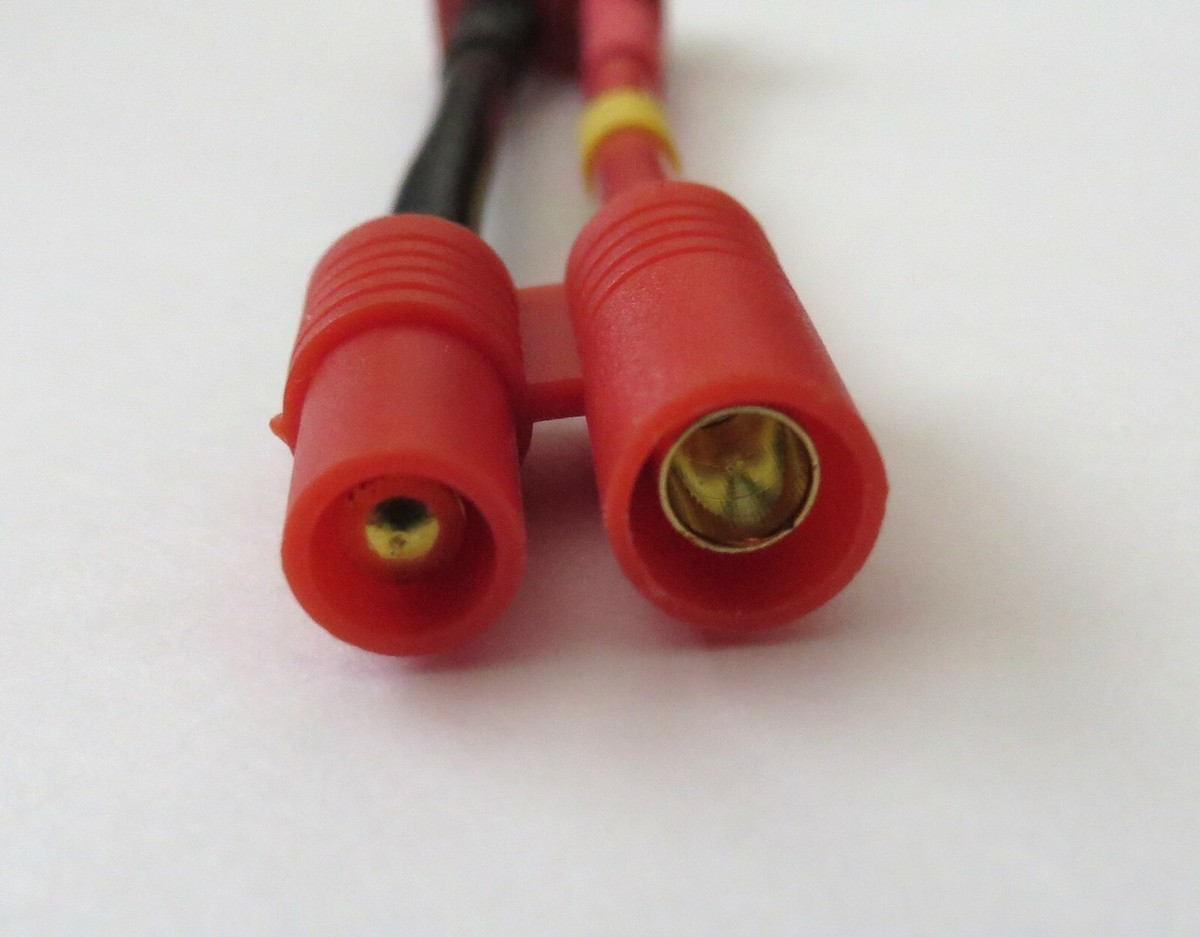 Deans Female RC Connector to HXT Banana 3.5MM Male Male Flyzone Deans Female RC Connector to HXT Banana 3.5MM Male Male Flyzone
