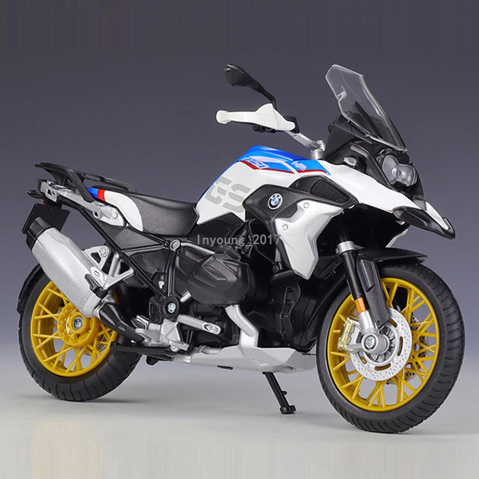 1/12 BMW	R1250 GS 2018 Motorcycle Model Toy Diecast Toy Vehicle for Boys Toys - Image 4 of 4