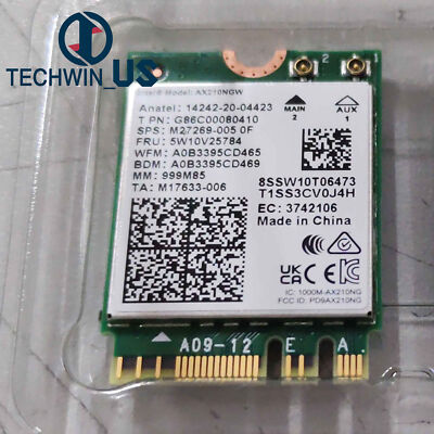 WiFi 6E Wireless Card Intel AX210 NGW Bluetooth 5.3 Tri-Band 5400Mbps Network