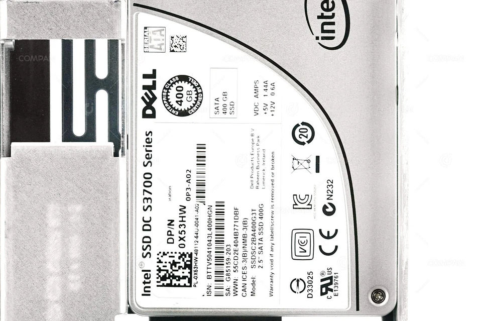 X53HW DELL SSD 400GB SATA 6G 3.5" LFF - Image 4 of 4
