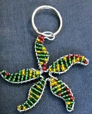 Unique 2.5" Wire Art Keyring