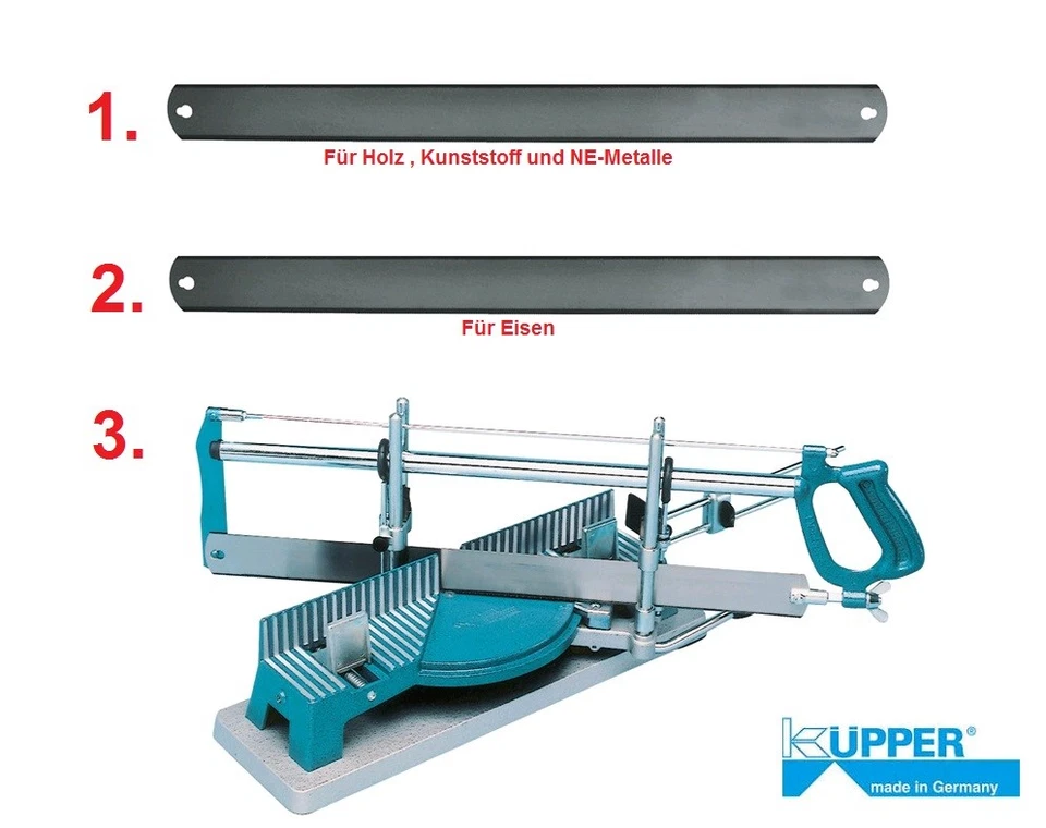 Küpper Gehrungssäge PERFEKT III / Gehrungssägeblatt für Holz,Kunststoff,Eisen ..