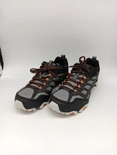 Merrell Moab FST Men's Size 9 Trail Running Shoes Black White Orange J35779