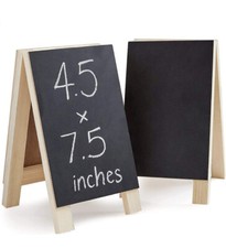 Juvale Double Sided Chalkboard Stand Dual Tabletop Easel Sign 2 Pack