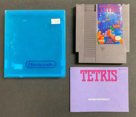 1989 NINTENDO NES TETRIS GAME CARTRIDGE! W/ CASE! UNTESTED! GREAT COND! (NM)
