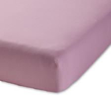 Little Wonders Little Friends Pink Old Rose Infant Crib Solid Fitted Sheet